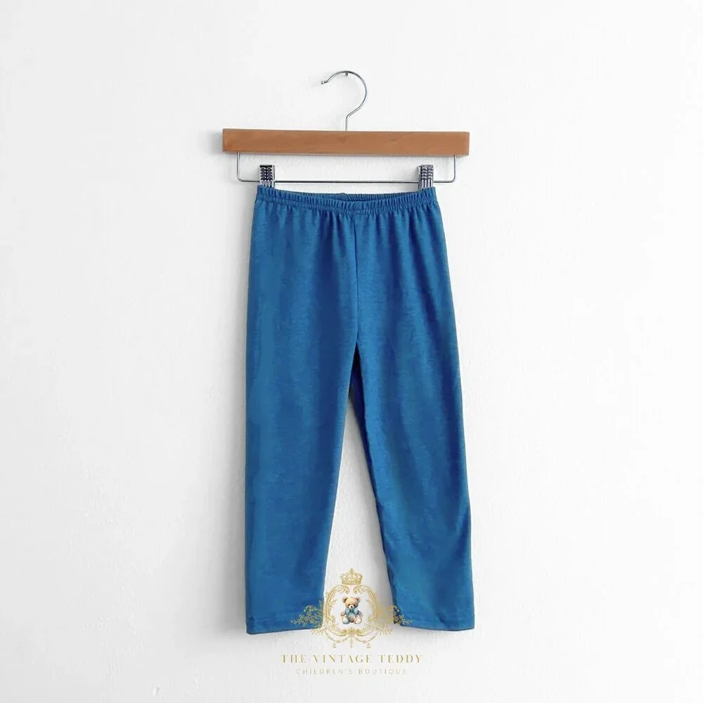 NWT Cute Girls Top & Long Pants Matching Set Embroidered Turkey Orange Blue 6-7Y - Picture 4 of 5